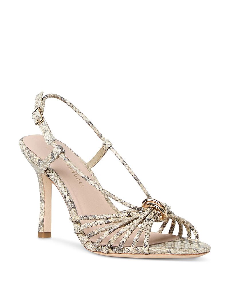 ロフラー 幽客ダル レディース シューズ サンダル Loefflerandall Women\u0027strappy Slingback Sandals Natural Snake
