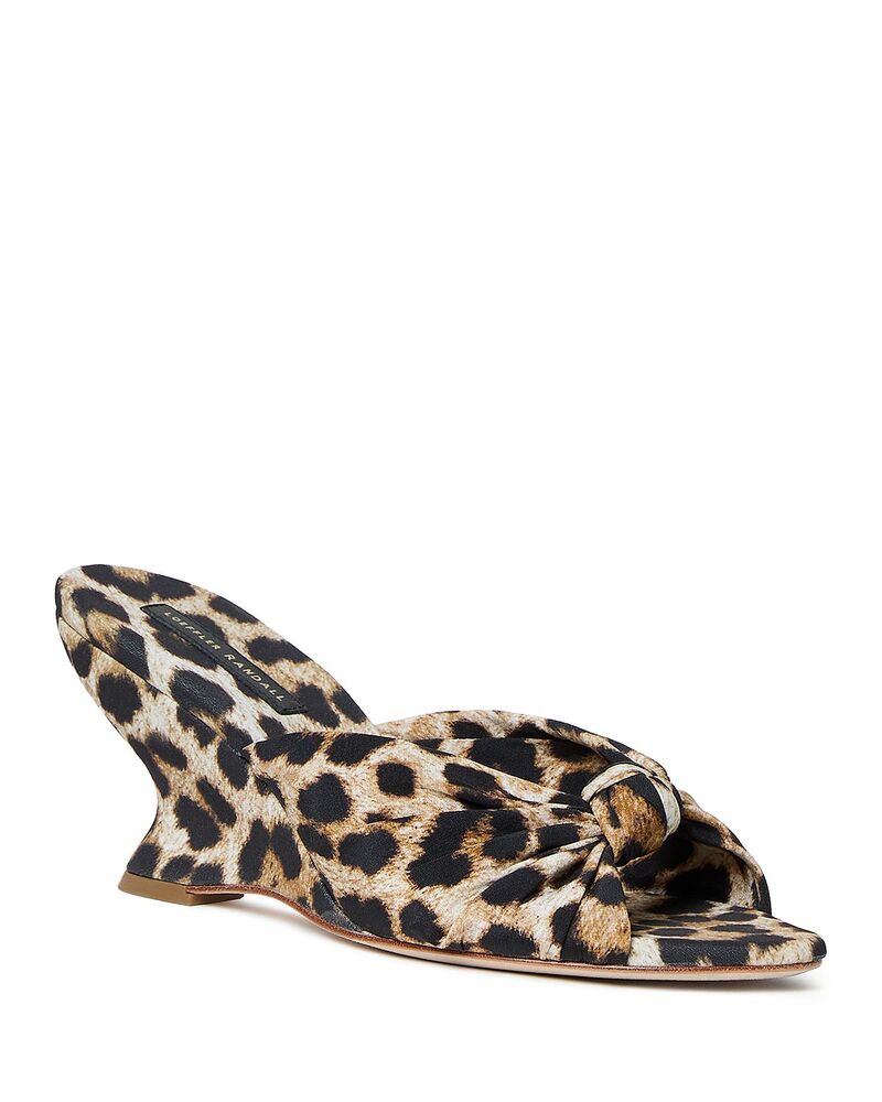 ロフラー 幽客ダル レディース シューズ サンダル Loefflerandall Women\u0027s Marsy Wedge Slide Sandals Leopard 毛の荒物