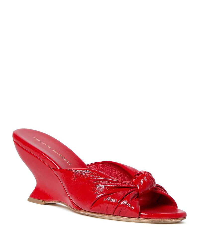 ロフラー 幽客ダル レディース シューズ サンダル Loefflerandall Women\u0027s Marsy Wedge Slide Sandals Red 赤いこと