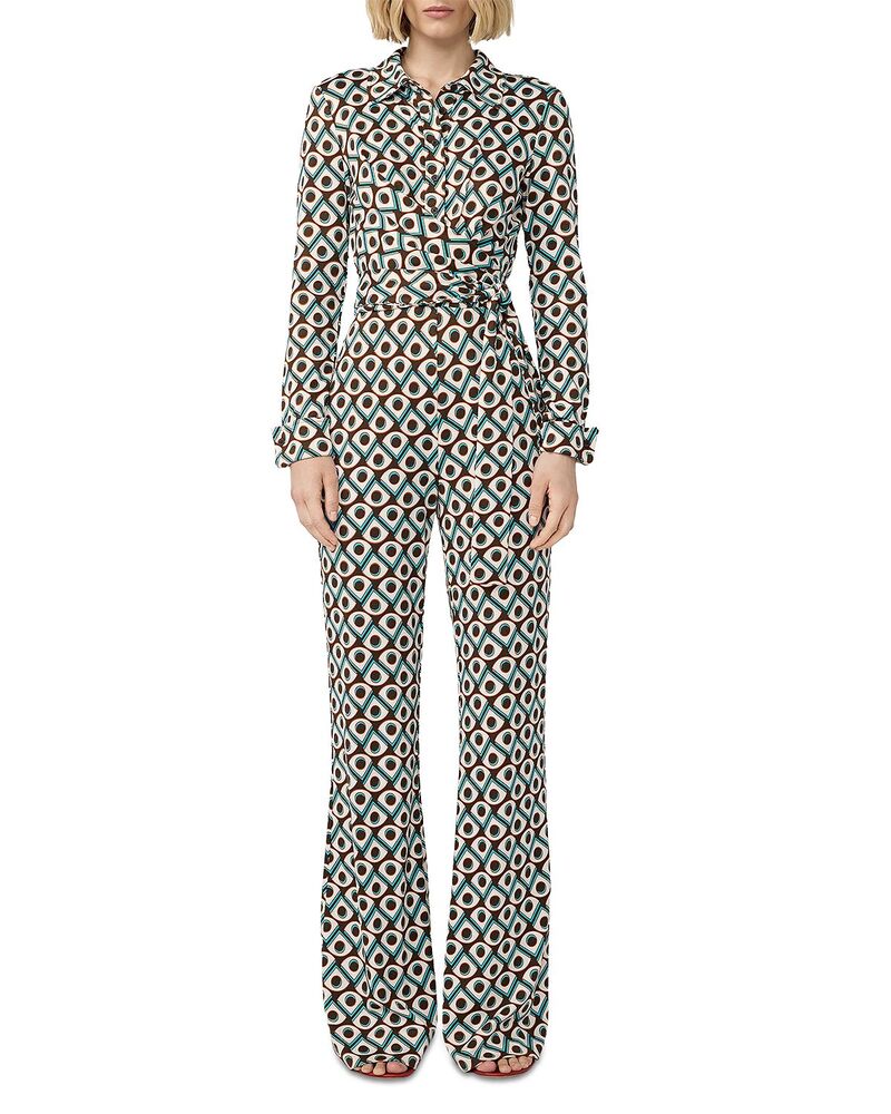 ダイアン 電話機 ファステンバーグ レディース トップス 飛び降りる背広 DIANE von FURSTENBERG Michele Jumpsuit Fan Club Woodstock