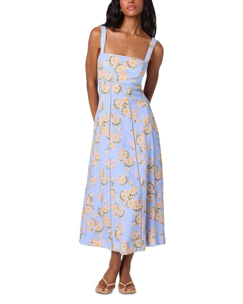 アストール レディース トップス 衣裳 MIDI ノースリーブ ASTR the Label Sleeveless Midi Dress Blue Pink 青碧