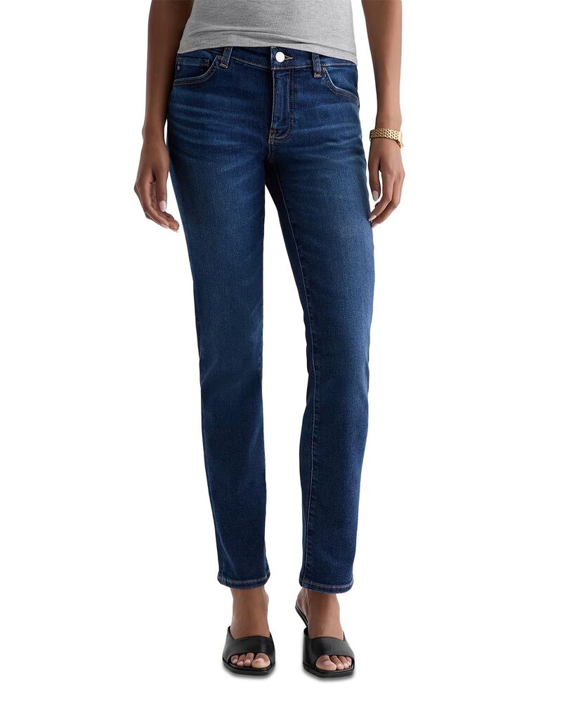 エージー レディース ボトムス ジーンズズボン下 引っ切り無い ローライズ デニム AG Sandra Low Rise Straight Leg Jeans インチ Outspoken