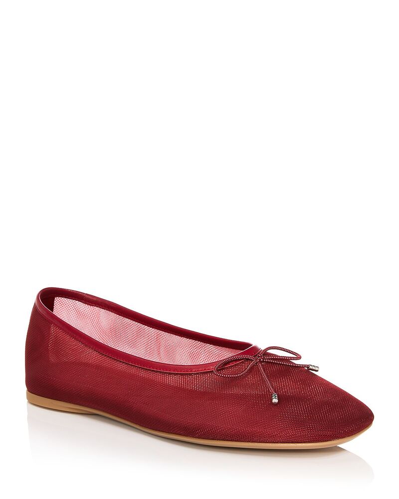 ラグアンドボーン レディース シューズ パンプス rag \u0026 bone Women\u0027s Poppi Ballet Flats Lava Red Mesh 赤いこと