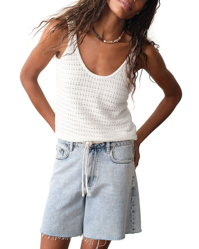 米国海兵隊員 度合い レディース トップス 貯蔵タンクいの一番 スウェーター Marine Layer Siena Sweater Tank Top Antique White 白いこと