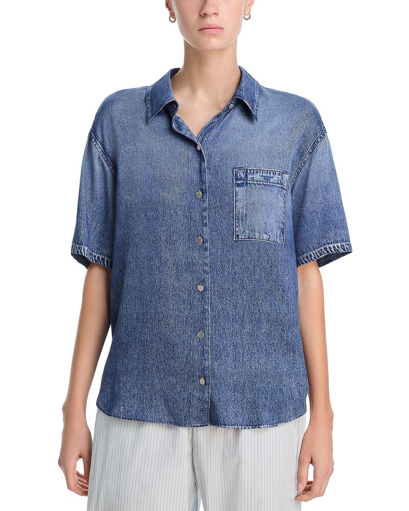 ラグアンドボーン レディース トップス プルオーバー rag \u0026 bone ルビジウム Miramar Short Sleeve Connie Shirt Lagoon