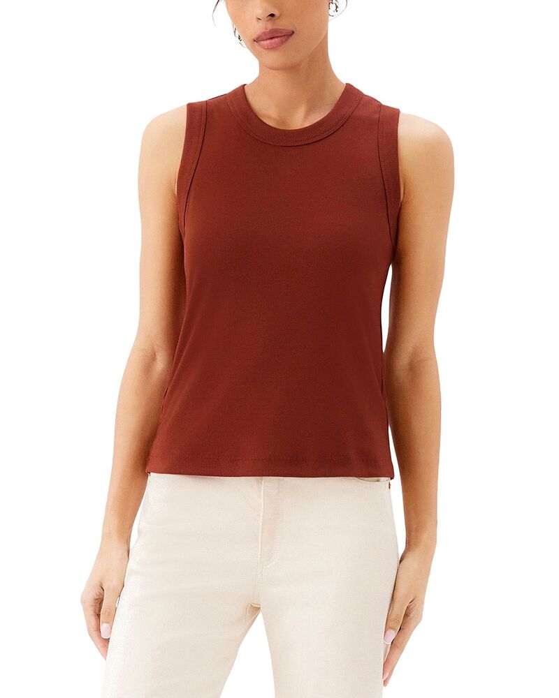 カレンケーン レディース トップス 貯蔵タンクいの一番 労働者の一団のど首 Karen Kane Crewneck Tank Chocolate 黒茶