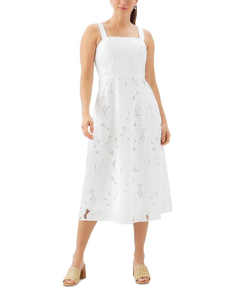 カレンケーン レディース トップス 衣裳 刺しゅう Karen Kanembroidered Cutwork Sundress Off White 象牙色