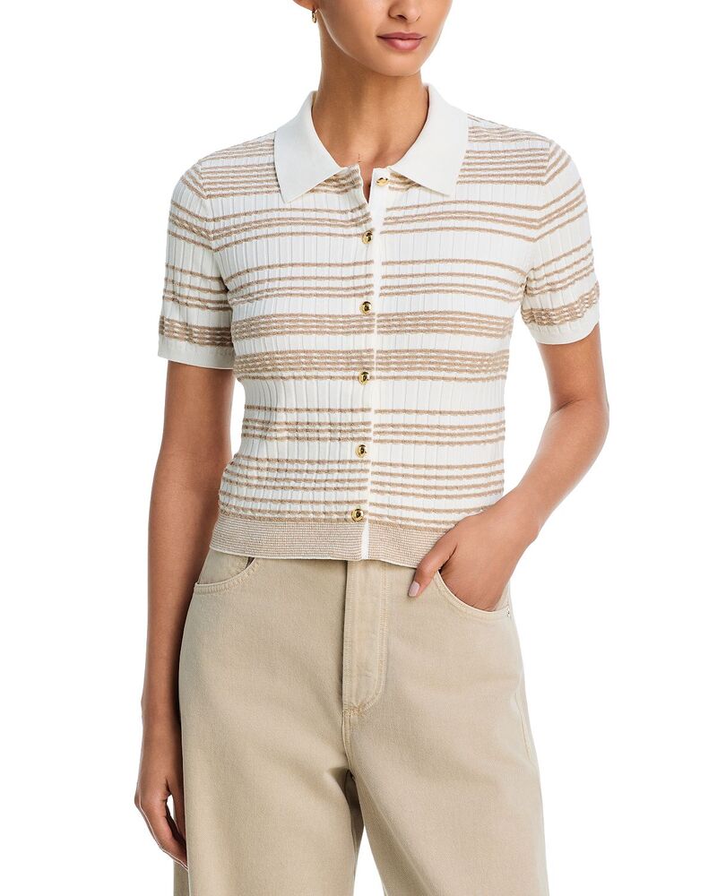 ラグアンドボーン レディース アウター ジレー スウェーター rag \u0026 bone Karina Stripe Cardigan Sweater White 白いこと