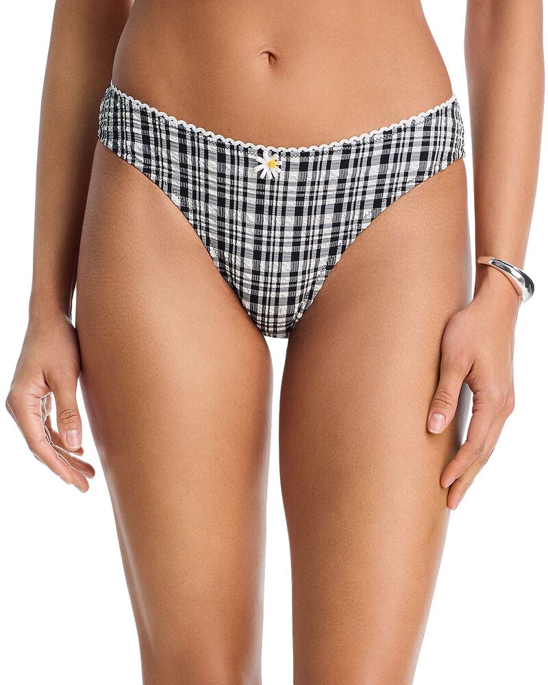 益荒男 アンド 縞模様 レディース 水泳着 ボトムスのみ Solid \u0026 Striped The Daphne Bikini Bottom Noir