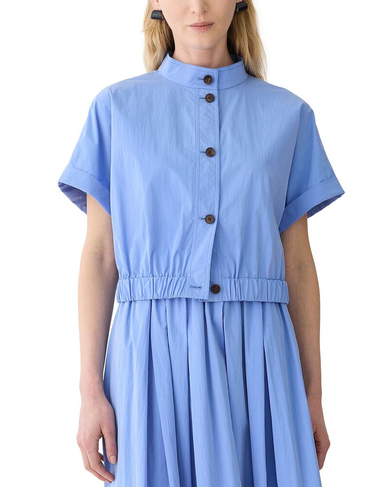 ラファイエットワンフォーエイト レディース アウター 上衣・上衣 クロップド Lafayette 148 New York Short Sleeve Cropped Jacket Blue Hydrangea 青み