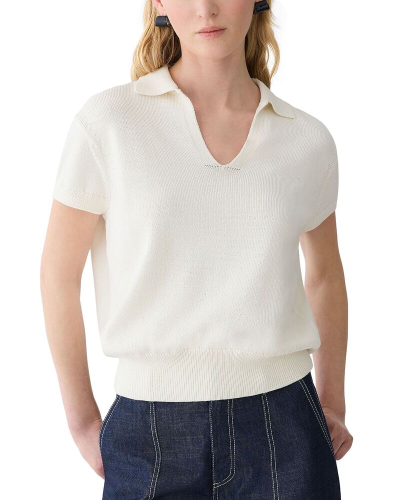 ラファイエットワンフォーエイト レディース アウター 編み物・スウェーター スポーツシャツ Lafayette 148 New York Pullover Polo Sweater Cloud