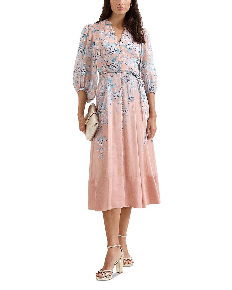 位相角・八つ レディース トップス 衣装 御花柄 御花 Phaseight Alison Floral Dress Pale Pink サクラ色