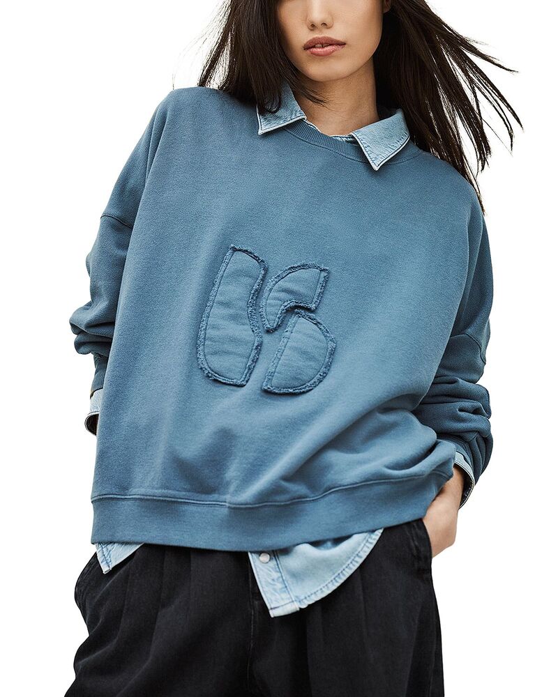 バッシュ レディース アウター パーカー・スウェット シャツ ba&sh Maia Sweatshirt Blue ブルー|ReVida 店
