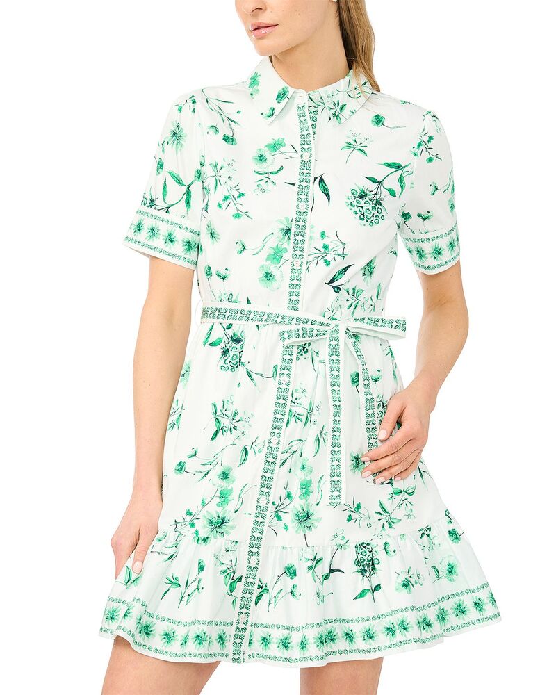 セセ レディース トップス 衣裳 ミニ ティーシャツ CeCe Tie Waist Mini Shirt Dress Vibrant Kelly