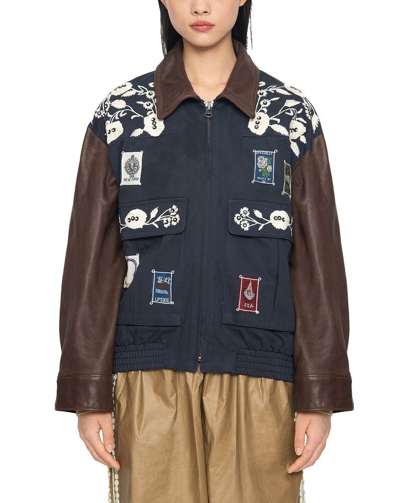 シー レディース アウター 上衣・上衣 Sea Georgiembellished Jacket Navy 米国海軍