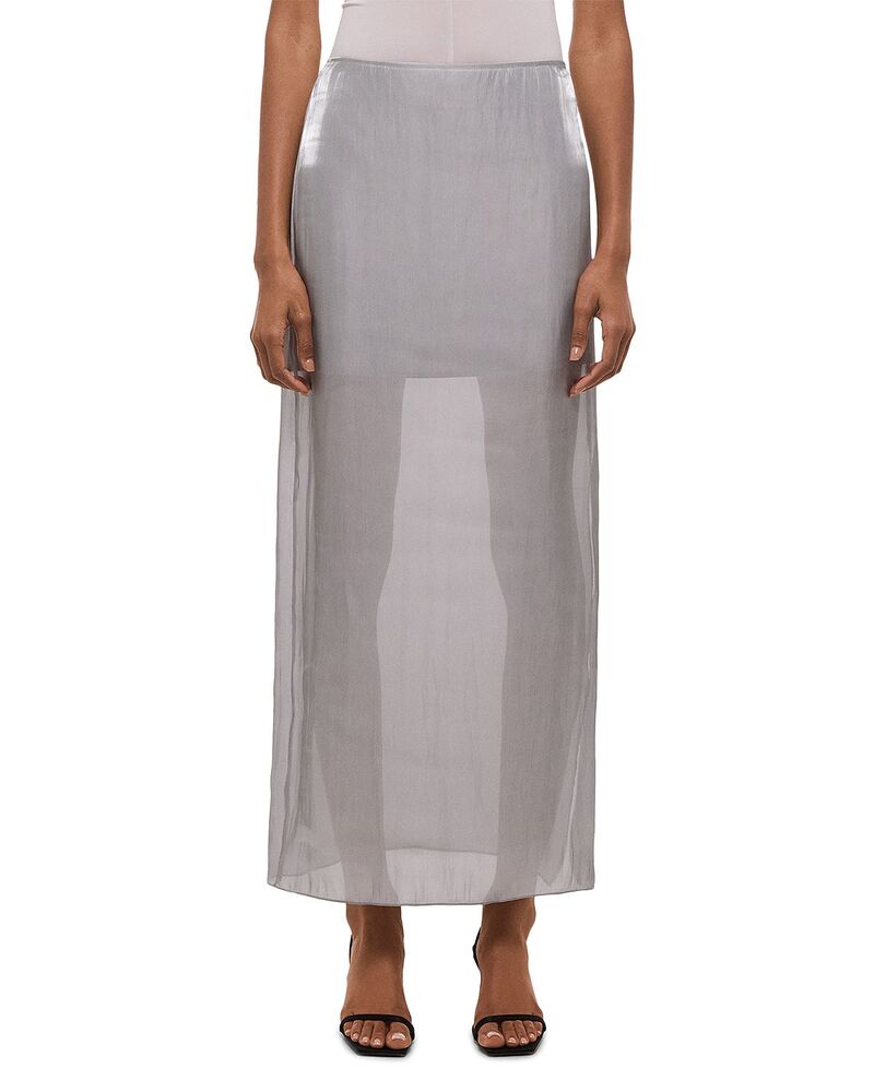 ヘルムート 言葉づかい レディース 下つ方スコート マキシ Helmut Lang Fluid Maxi Skirt Cloud