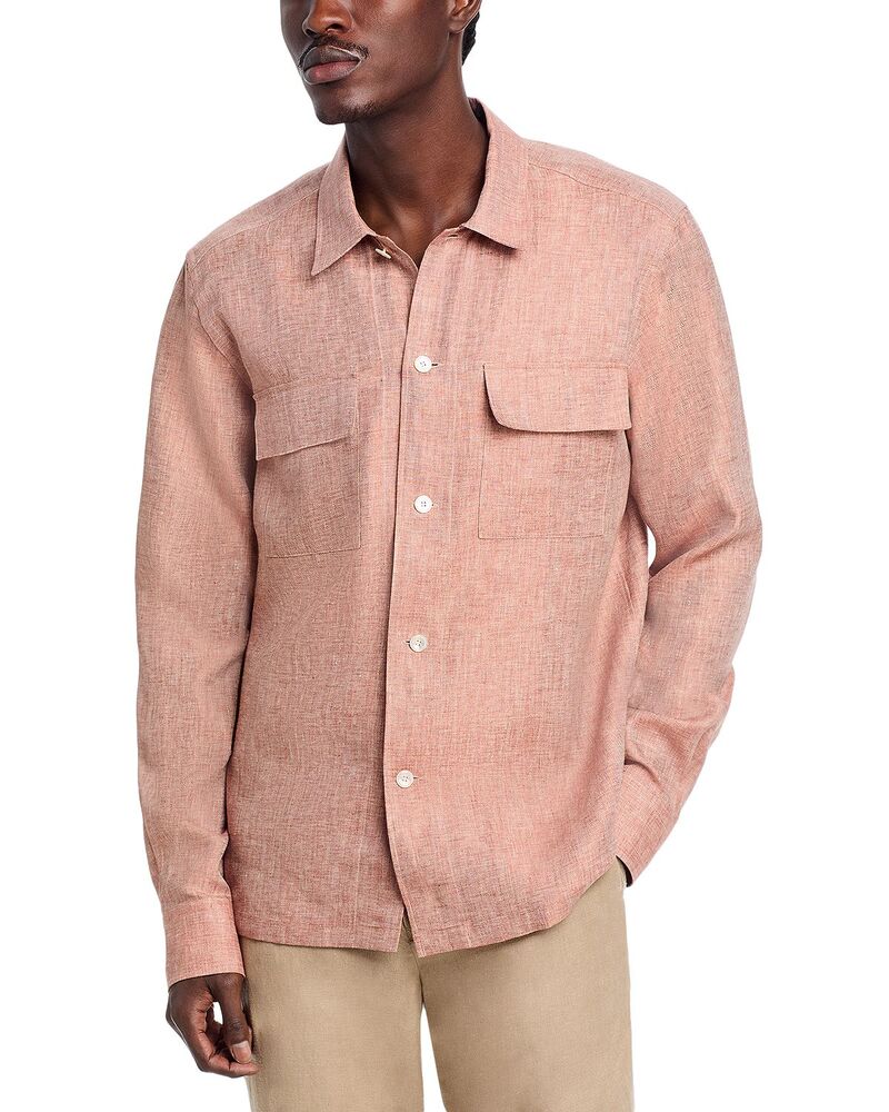 主任者 メンズ トップス プルオーバー レギュラー填まる BOSS x Camel-Josh Regular Fit Overshirt Medium Brown 赤銅色