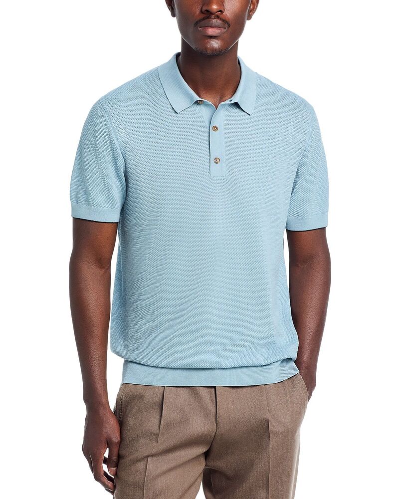 雇い主 メンズ トップス スポーツシャツ ティーシャツ BOSS x Camel-Naldo Sweater Polo Shirt Open Blue 青碧