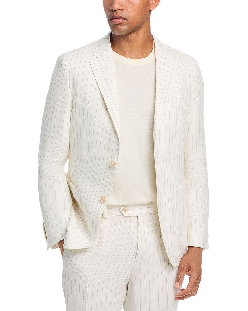 主任者 メンズ アウター 上衣・上衣 か細い相応う スポーツジャケット BOSS x Camel-Heston Slim Fit Blazer Open White 白いこと