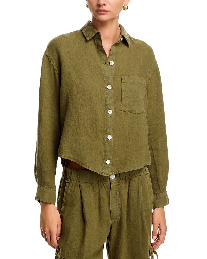 ベラダール レディース トップス シャツ Bella Dahl Boxy Shirt Olive Stone オリーブ｜ReVida 店