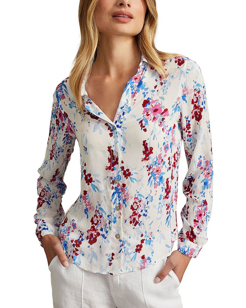 ベラダール レディース トップス シャツ ボタンダウン Bella Dahl Classic Button Down Shirt Nautical Bloom｜ReVida 店