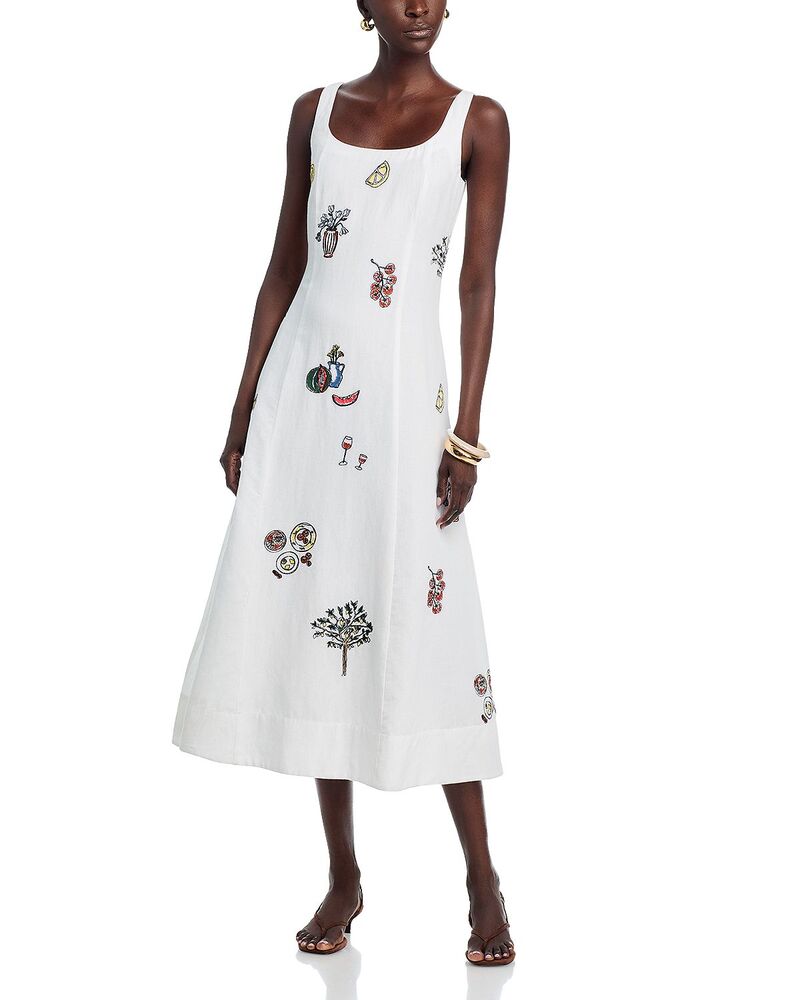 タニアテイラー レディース トップス 衣裳 Tanya Taylor Soren Dress Optic White 白いこと