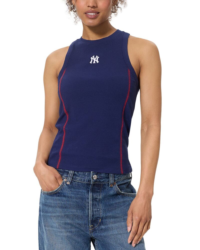 テレズ レディース トップス 貯蔵タンクいの一番 Terez Mets Baseball Stitch Tank New York Yankees Navy 米国海軍