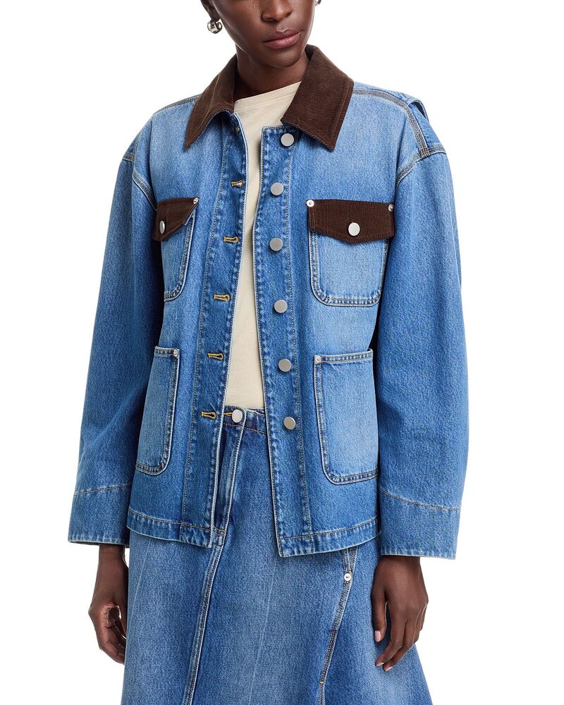 スリーワンフィリップリム レディース アウター 上衣・上衣 ジーンズ 3.1 Phillip Lim Denim Chore Jacket Washed Medium ジーンズ