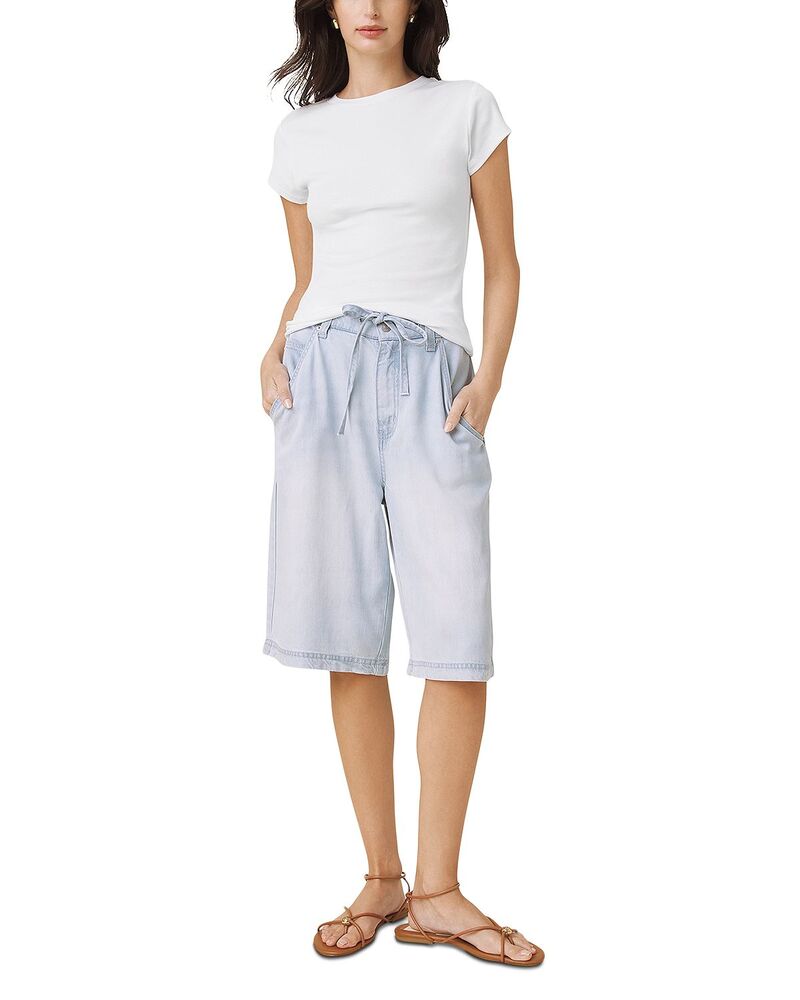 スプレンディット レディース ボトムス 二分の一ズボン下・さる股引き 遊撃手ズボン下 ジーンズ Splendid Lounge Denim Shorts Bleached Indigo インディゴ