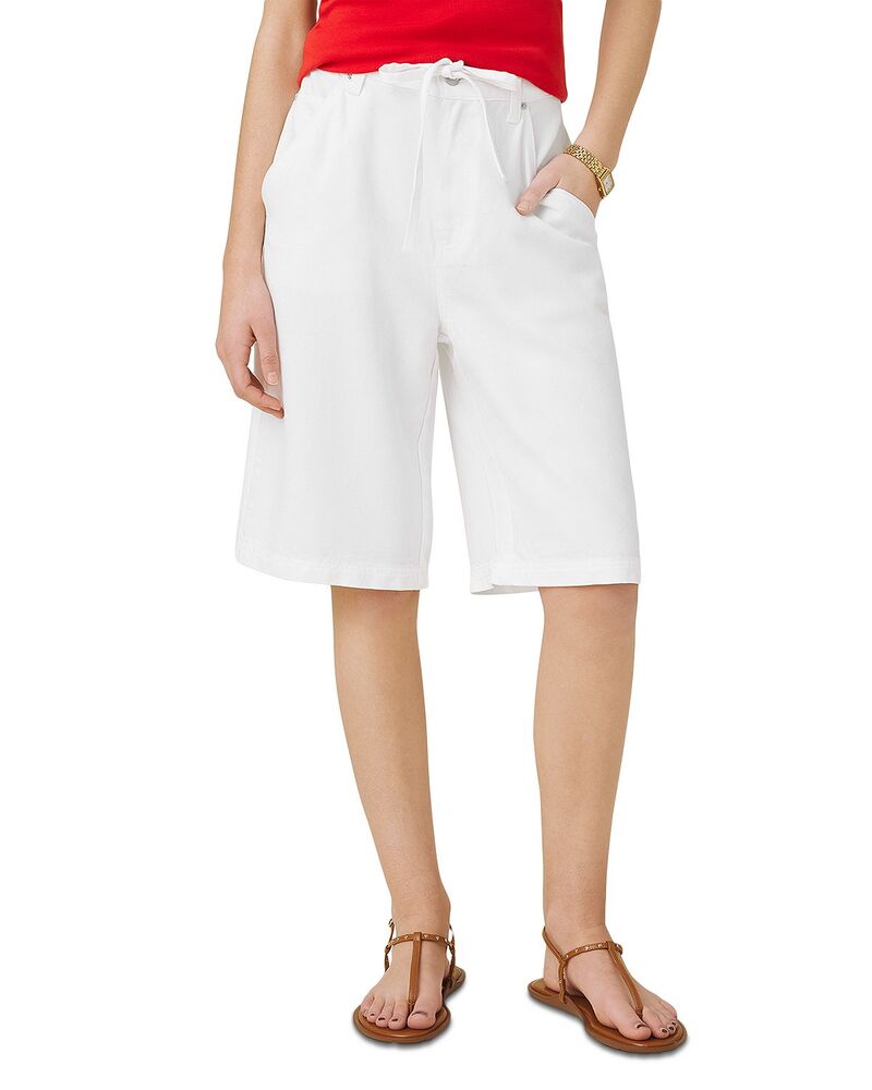 スプレンディット レディース ボトムス 二分の一ズボン下・さる股引き 遊撃手ズボン下 ジーンズ Splendid Lounge Denim Shorts White 白いこと