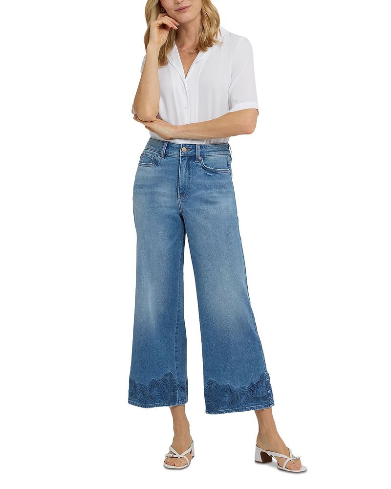 エヌワイディージェイ レディース ボトムス ジーンズズボン下 ワイドレッグ アンクル デニム NYDJ Teresa Wide Leg Ankle Jeans インチ Port Sea Port Sea