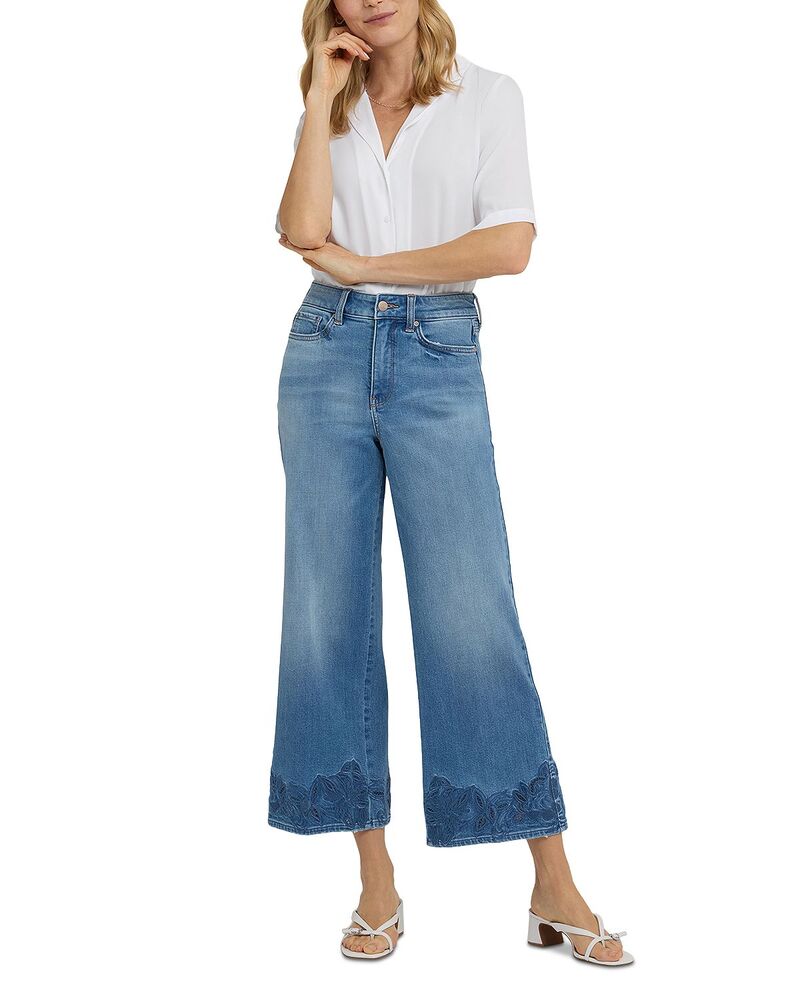 エヌワイディージェイ レディース ボトムス ジーンズズボン下 ワイドレッグ アンクル デニム NYDJ Teresa Wide Leg Ankle Jeans インチ Port Sea Port Sea