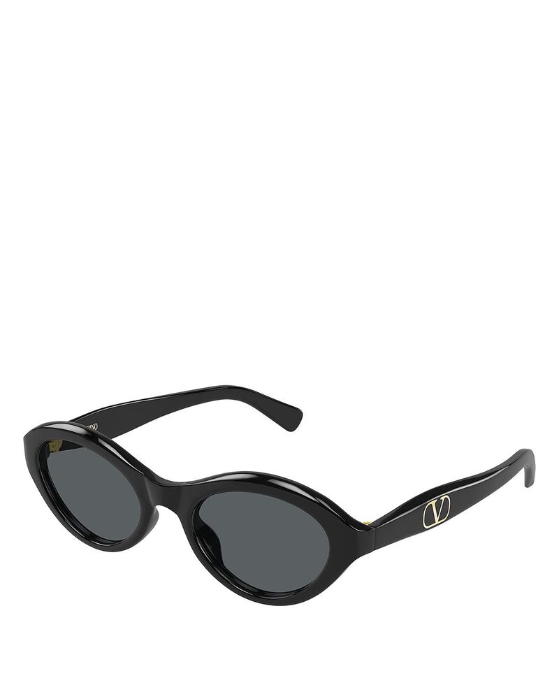 ヴァレンティノ レディース 付属物 サングラス・アイウェア Valentino Garavani Valentinoval Sunglasses 52粍 Black 黒いこと