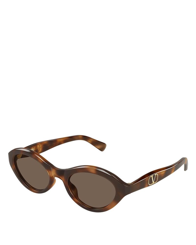 ヴァレンティノ レディース 付属物 サングラス・アイウェア Valentino Garavani Valentinoval Sunglasses 52粍 Havana