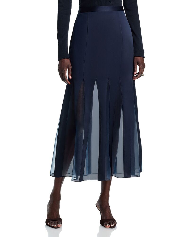 ヒューゴボス レディース 下つ方スコート MIDI Hugo Boss Vabelli Midi Skirt Sky Captain