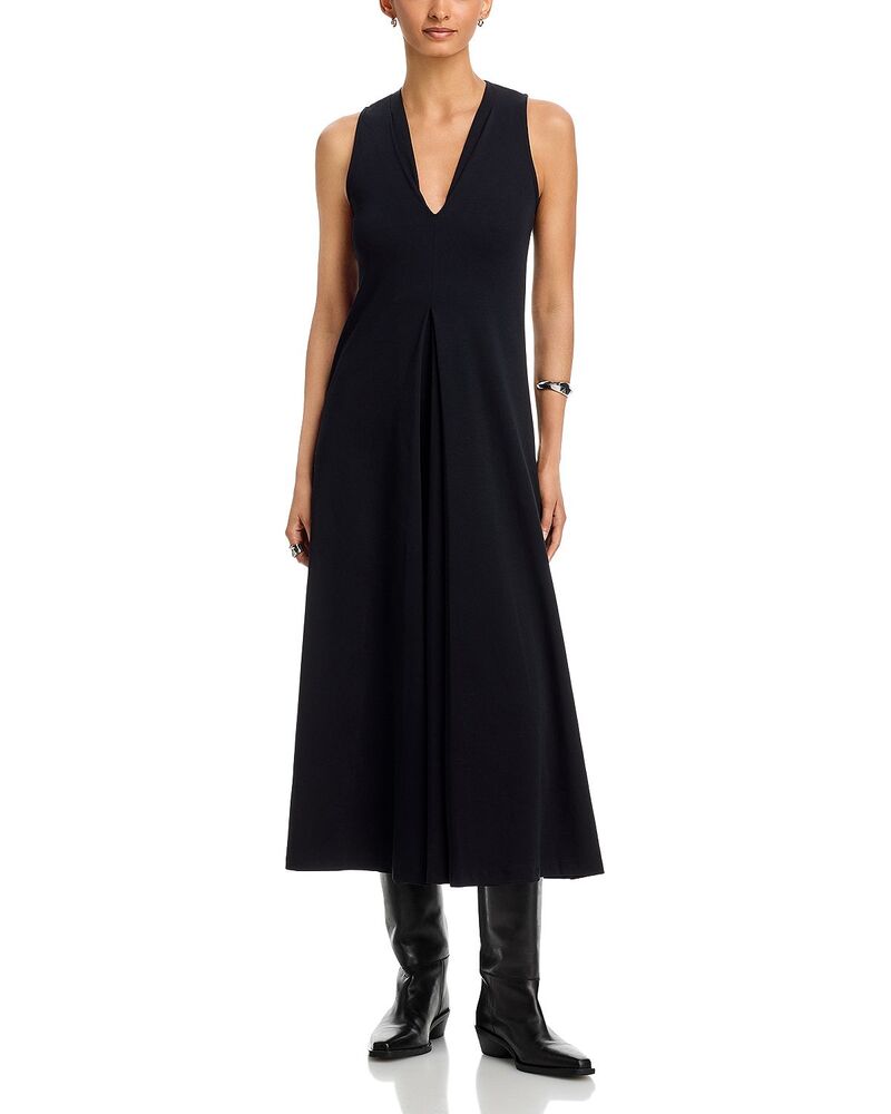 マジェスティック レディース トップス 貯蔵タンクいの一番 Vのど首 綿織物 Majestic Filaturesupima Cotton V Neck Tank Dress Noir