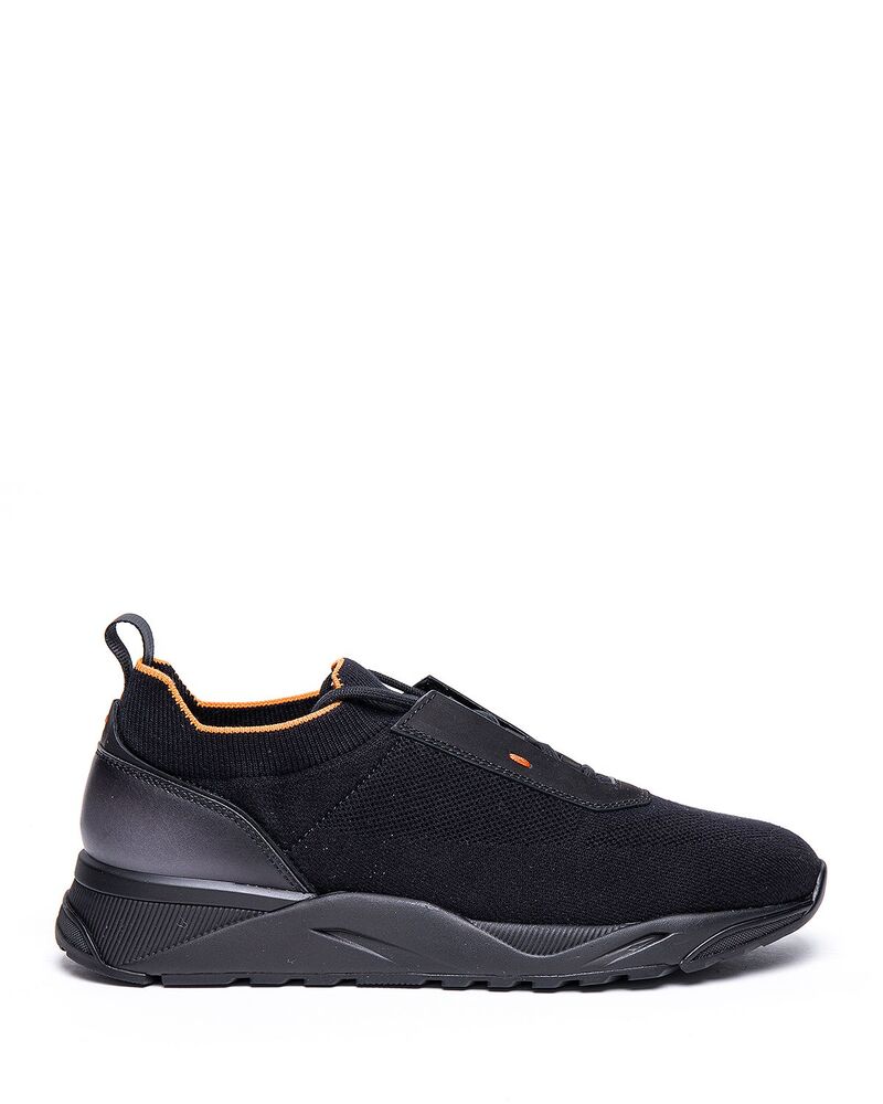 サントーニ メンズ シューズ スニーカー Santoni Men\u0027s Inova Trainer Sneakers Black 黒いこと