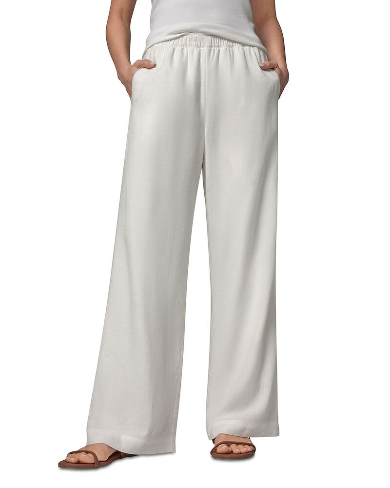 ダナキャラン レディース ボトムス 心地よいズボン下 引っ切り無い Donna Karan Straight Leg Pants Cream 皮膚軟化剤