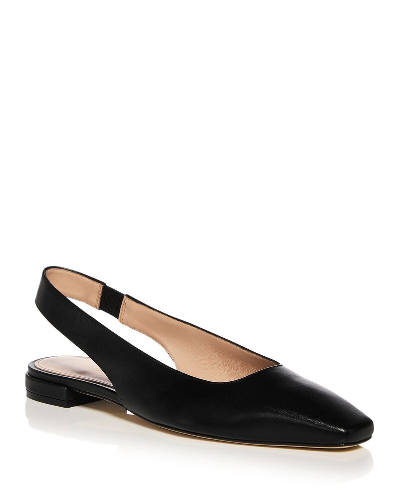スチュアート ワイツマン レディース シューズ パンプス Stuart Weitzman Women\u0027stassi Slingback Flats Black 黒いこと