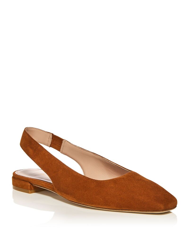 スチュアート ワイツマン レディース シューズ パンプス Stuart Weitzman Women\u0027stassi Slingback Flats Boho Tan タン