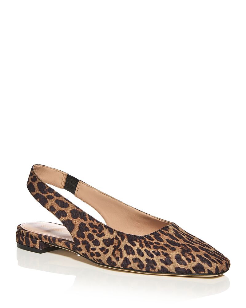スチュアート ワイツマン レディース シューズ パンプス Stuart Weitzman Women\u0027stassi Slingback Flats Classic Leopard 毛の荒物