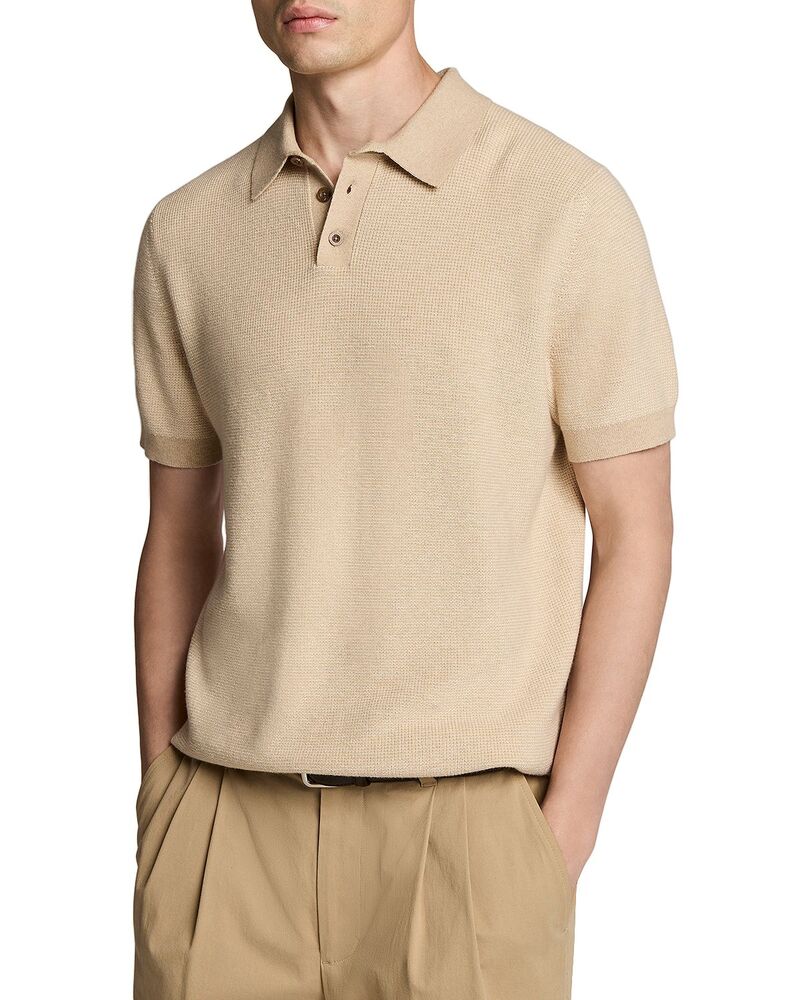 ヴィンス メンズ トップス スポーツシャツ Vince Color Blocked Feed Stripe Short Sleeve Polo Light Pecan/Smock White 白いこと
