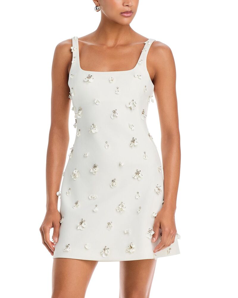 シムカイ レディース トップス 衣裳 ミニ SIMKHAI Ziva Embellished Mini Dress Ivory 象牙色