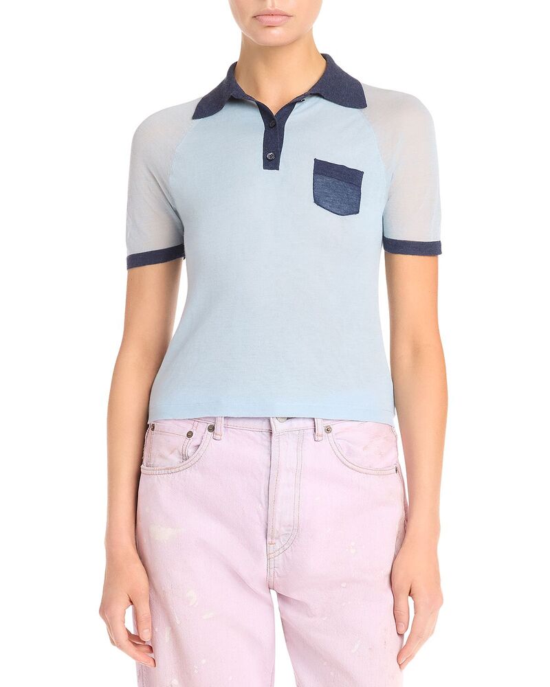 アクネ ストゥディオズ レディース トップス プルオーバー 編み物 Acne Studios Knitop Light Blue 青碧