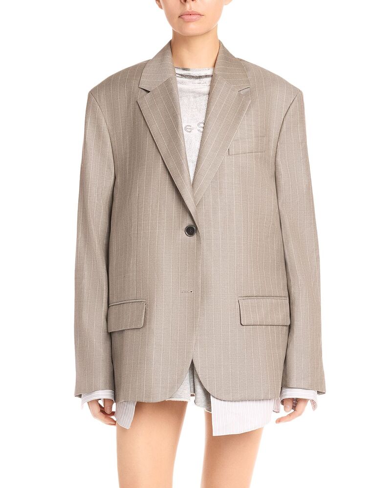 アクネ ストゥディオズ レディース アウター ジャケット・ブルゾン Acne Studiosuit Jacket Warm Grey グレー｜ReVida 店