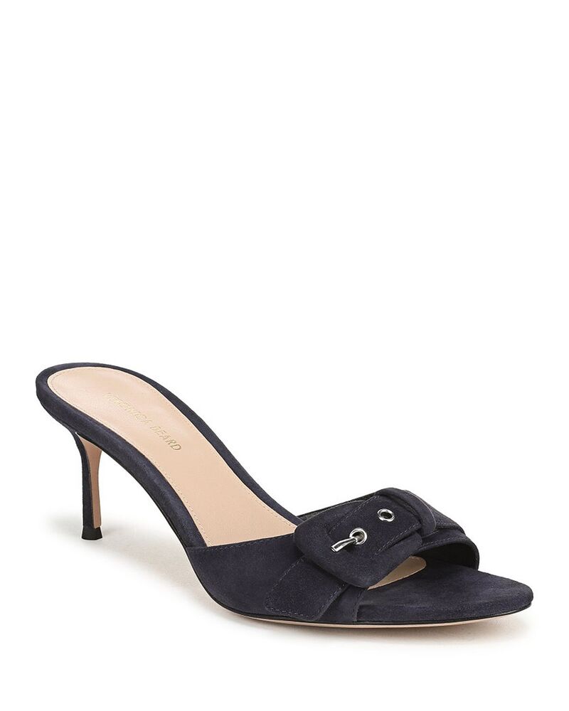 ヴェロニカ ベアード レディース シューズ サンダル Veronica Beard Women\u0027s Tia Buckle Sandals Navy Suede 米国海軍
