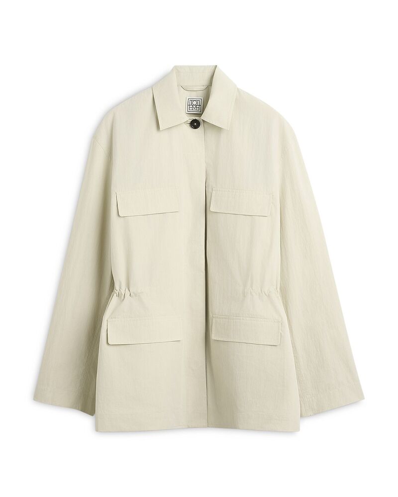 トーテム レディース アウター 上衣・上衣 TOTEME Collaredrawstring Jacket Oyster