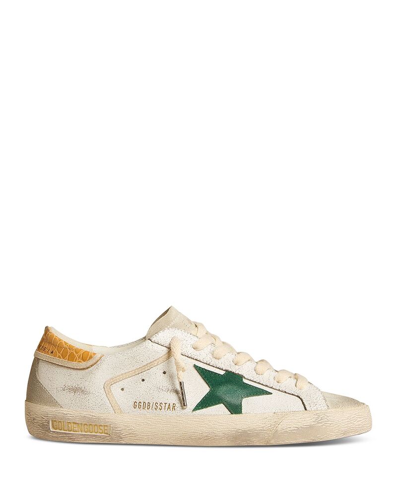 ゴールデングース メンズ シューズ スニーカー スエード レザー Golden Goose Men'super Star Suede & Leather Sneakers White Ice ホワイト｜ReVida 店