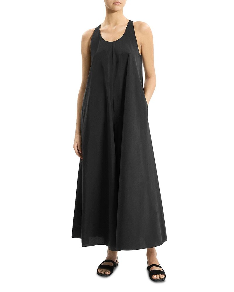行動論理 レディース トップス 衣装 ノースリーブ Theory Scoop Neck Sleeveless Dress Black 黒いこと