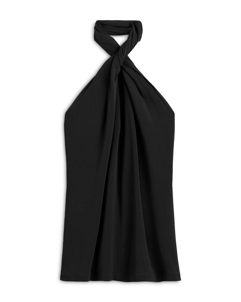 トーテム レディース トップス ティーシャツ ティーシャツ ホルター TOTEME Twisted Jersey Halter Top Black 黒いこと